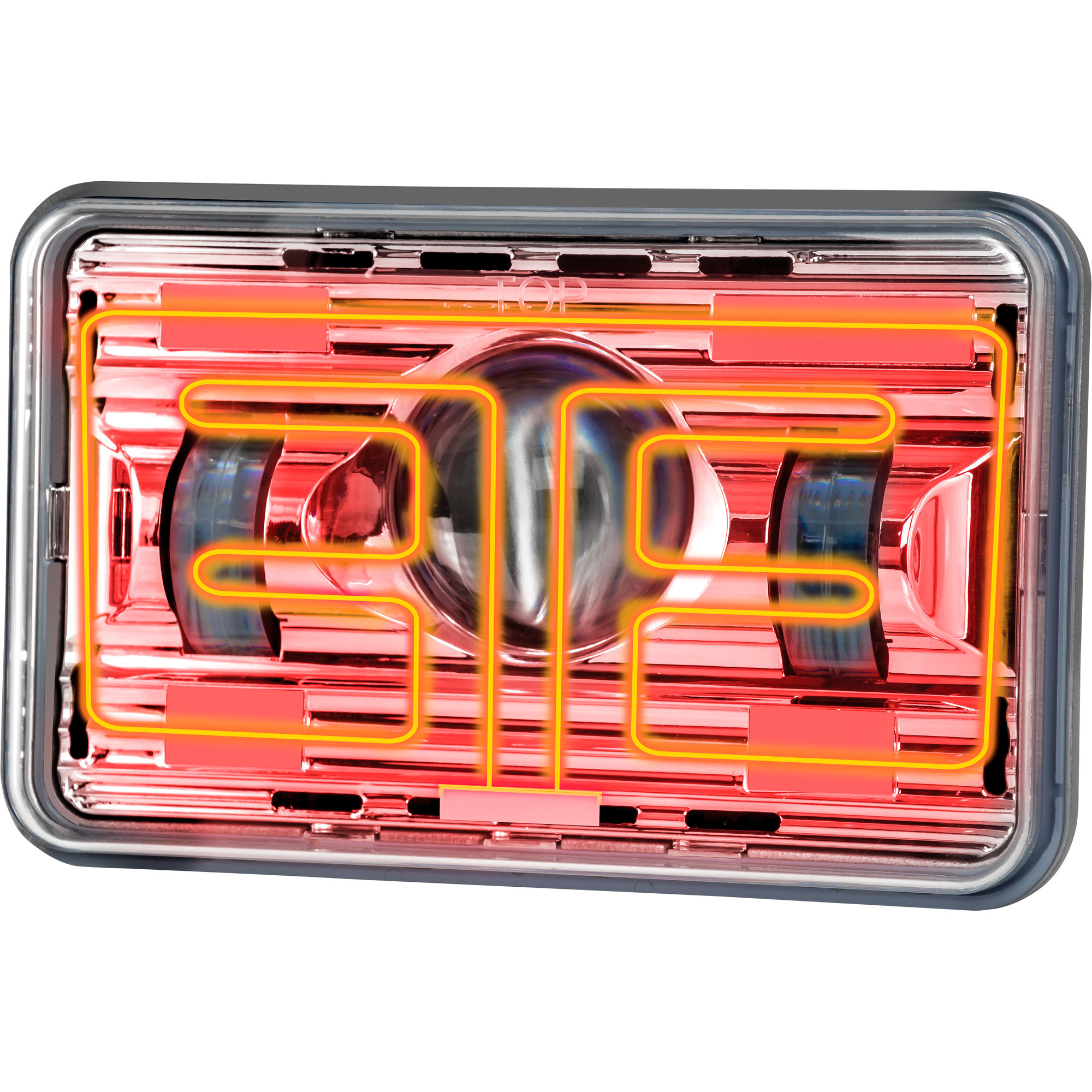 Trux Accessories 6in. x 4in. Premium High Beam LED Projector Headlight, Heated, Model# TLED-H11